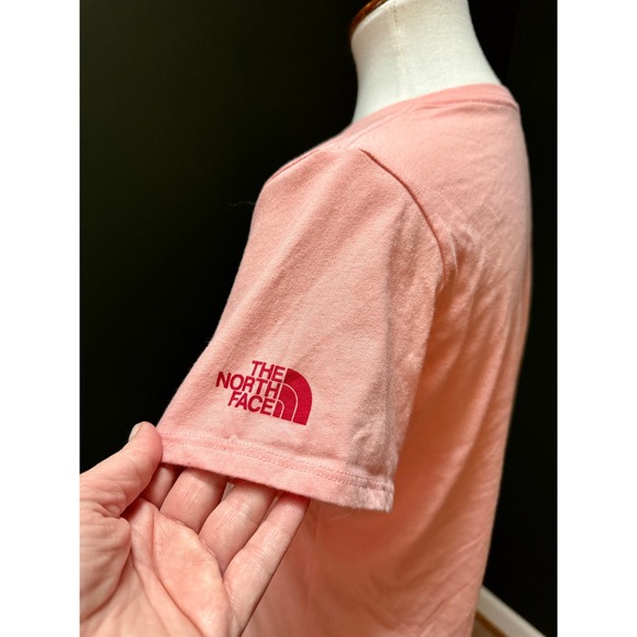 The North Face Pink "Take A Hike" V Neck T-Shirt Women's L - Picture 6 of 7